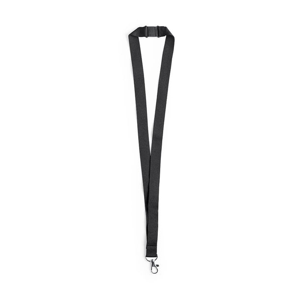 Lanyard Kappin nero - personalizzabile con logo