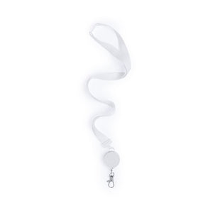 Lanyard Lemer bianco - personalizzabile con logo