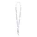 Lanyard luminoso Wilou bianco - personalizzabile con logo