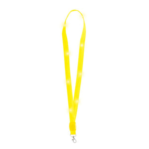 Lanyard luminoso Wilou giallo - personalizzabile con logo