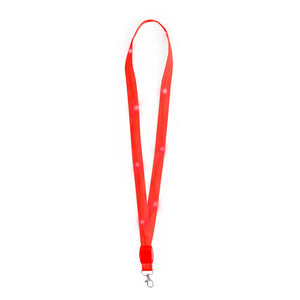 Lanyard luminoso Wilou rosso - personalizzabile con logo