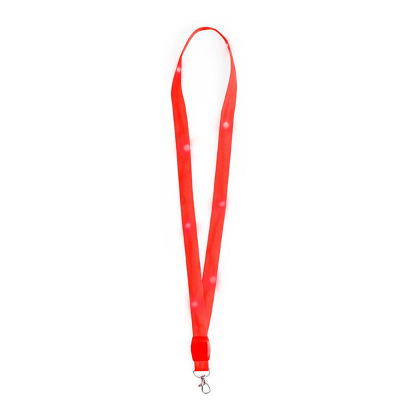 Lanyard luminoso Wilou rosso - personalizzabile con logo