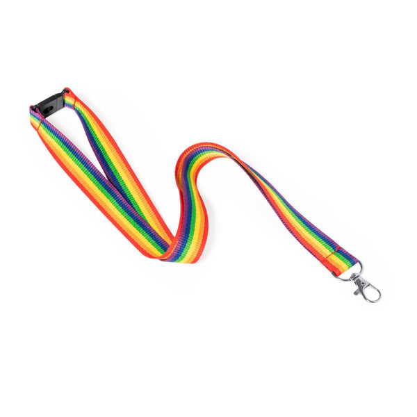 Lanyard Mapik arcobaleno - personalizzabile con logo
