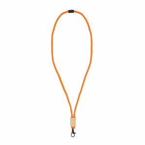 Lanyard paracord R-PET Arancione - personalizzabile con logo