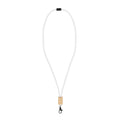 Lanyard paracord R-PET Bianco - personalizzabile con logo