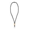 Lanyard paracord R-PET Nero - personalizzabile con logo