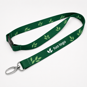 Lanyard personalizzato all-over in RPET con gancio sicurezza - personalizzabile con logo