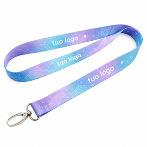 Lanyard personalizzato all-over in RPET - personalizzabile con logo