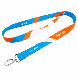 Lanyard personalizzato all-over in RPET - personalizzabile con logo