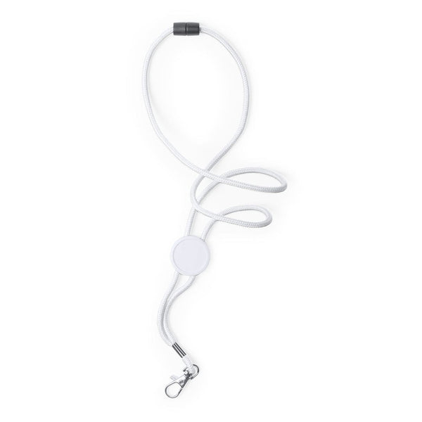 Lanyard Perux bianco - personalizzabile con logo