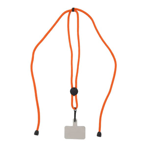 Lanyard porta telefono regolabile RPET Arancione - personalizzabile con logo