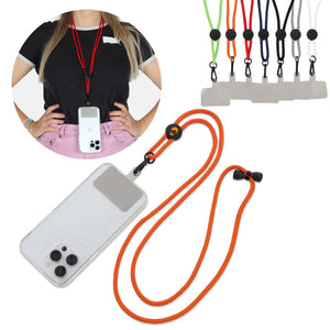 Lanyard porta telefono regolabile RPET - personalizzabile con logo