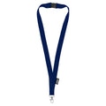 Lanyard R-PET blu navy - personalizzabile con logo