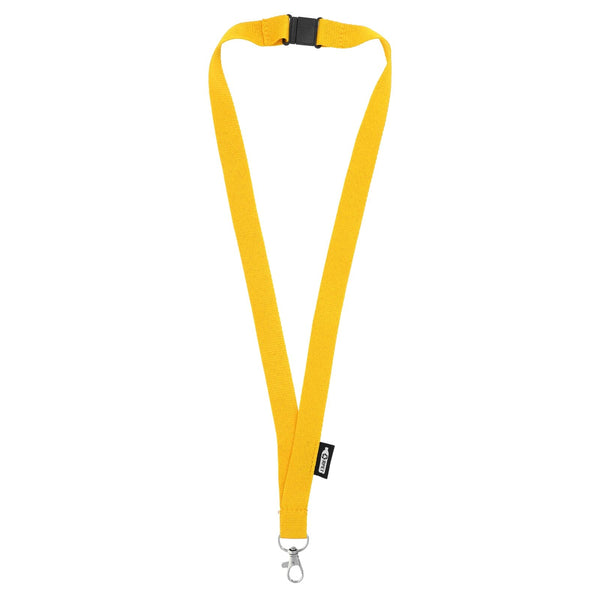 Lanyard R-PET Giallo - personalizzabile con logo