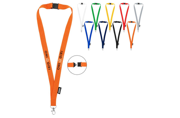 Lanyard R-PET - personalizzabile con logo