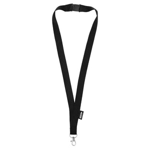 Lanyard R-PET Nero - personalizzabile con logo