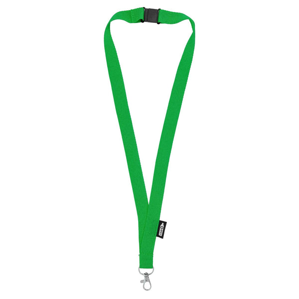 Lanyard R-PET Verde - personalizzabile con logo