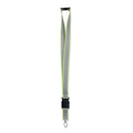 Lanyard RPET riflettente giallo - personalizzabile con logo