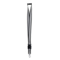 Lanyard RPET riflettente Nero - personalizzabile con logo
