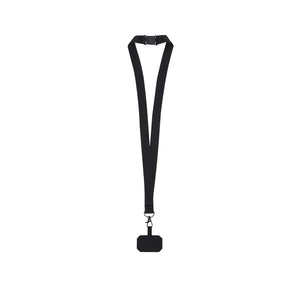 Lanyard Supporto Sailix nero - personalizzabile con logo