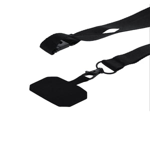 Lanyard Supporto Sailix nero - personalizzabile con logo