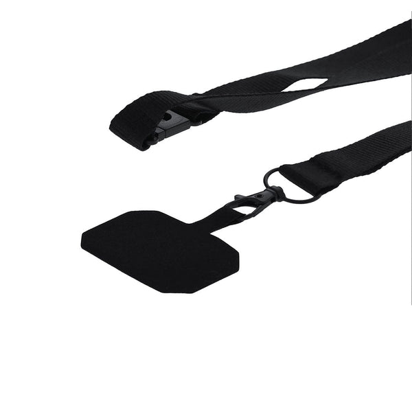 Lanyard Supporto Sailix nero - personalizzabile con logo