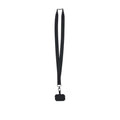 Lanyard Supporto Sailix nero - personalizzabile con logo