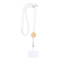 Lanyard Supporto Thorne bianco - personalizzabile con logo