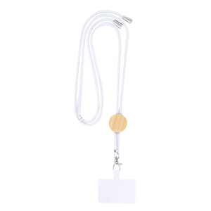 Lanyard Supporto Thorne bianco - personalizzabile con logo