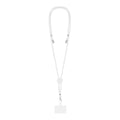 Lanyard Supporto Zaret bianco - personalizzabile con logo