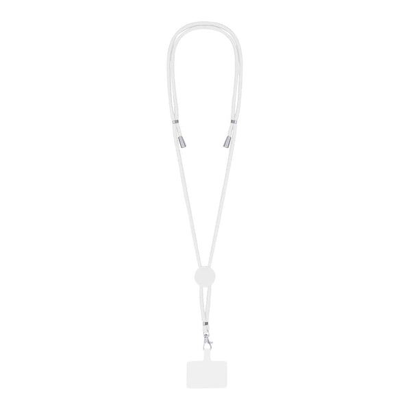 Lanyard Supporto Zaret bianco - personalizzabile con logo