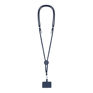 Lanyard Supporto Zaret blu navy - personalizzabile con logo
