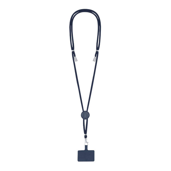 Lanyard Supporto Zaret blu navy - personalizzabile con logo