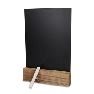 Lavagna con supporto di legno natural - personalizzabile con logo