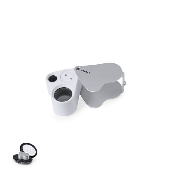 Lente Ingrandimento Keyan 30/60X color argento - personalizzabile con logo