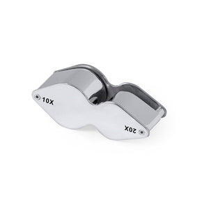 Lente Ingrandimento Nalix 10/20X color argento - personalizzabile con logo