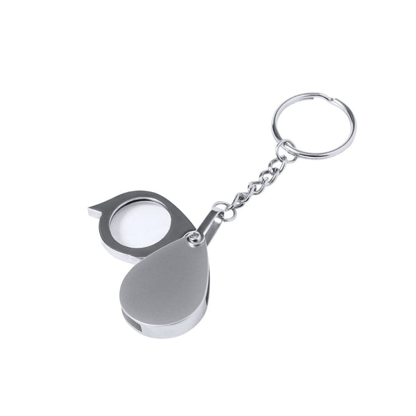Lente Ingrandimento Portachiavi Kitins 8X color argento - personalizzabile con logo