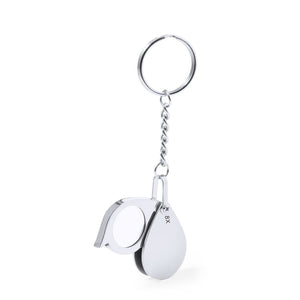 Lente Ingrandimento Portachiavi Kitins 8X color argento - personalizzabile con logo