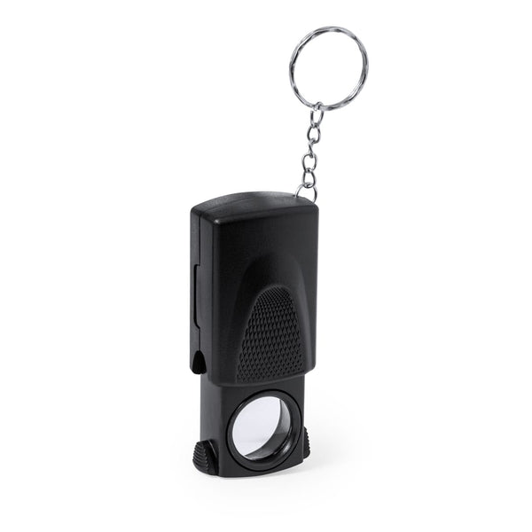 Lente Ingrandimento Portachiavi Kondes 20X nero - personalizzabile con logo