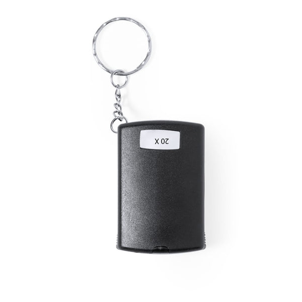 Lente Ingrandimento Portachiavi Kondes 20X nero - personalizzabile con logo