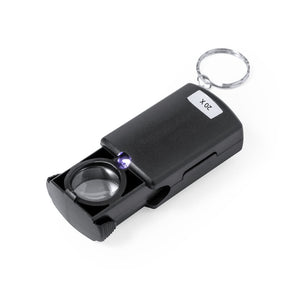 Lente Ingrandimento Portachiavi Kondes 20X nero - personalizzabile con logo