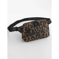 Leopard Print Cross Body Bag nero - personalizzabile con logo