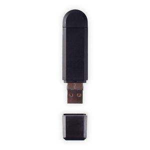 Lettore di schede USB Nero - personalizzabile con logo