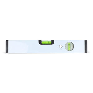 Livella in alluminio da 30 cm Bianco - personalizzabile con logo