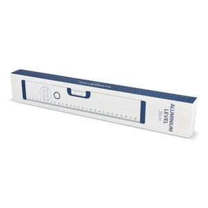 Livella in alluminio da 30 cm Bianco - personalizzabile con logo