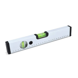 Livella in alluminio da 30 cm Bianco - personalizzabile con logo