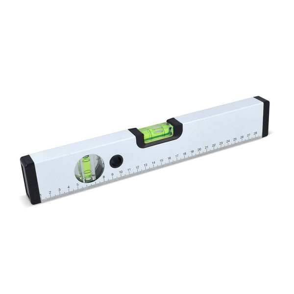 Livella in alluminio da 30 cm Bianco - personalizzabile con logo