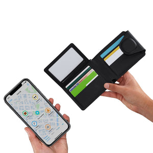 Localizzatore Porta Carte Portafoglio Nairobix nero - personalizzabile con logo