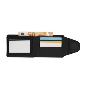Localizzatore Porta Carte Portafoglio Nairobix nero - personalizzabile con logo
