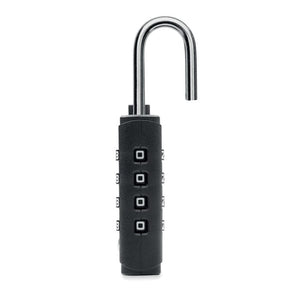 Lucchetto a 4 cifre TSA Nero - personalizzabile con logo